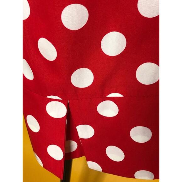 Y2K MOSCHINO CHEAP and CHIC. Red & White Polka Dot Cropped Trousers. XS-S - Picture 7 of 10
